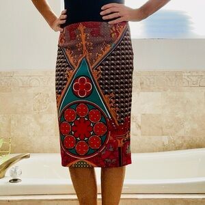 Fabulous Women's Pencil Skirt - Multicolor